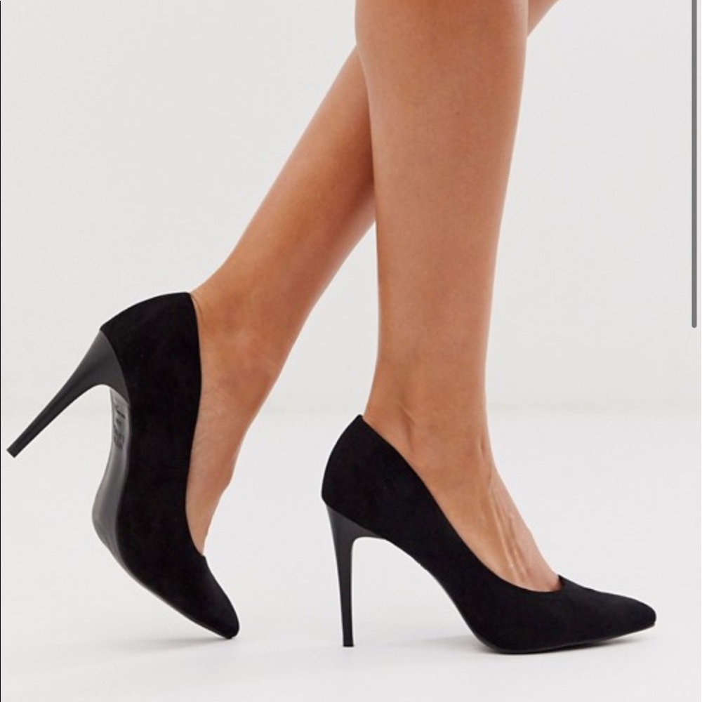 New Look Suede Pointy Toe Heels